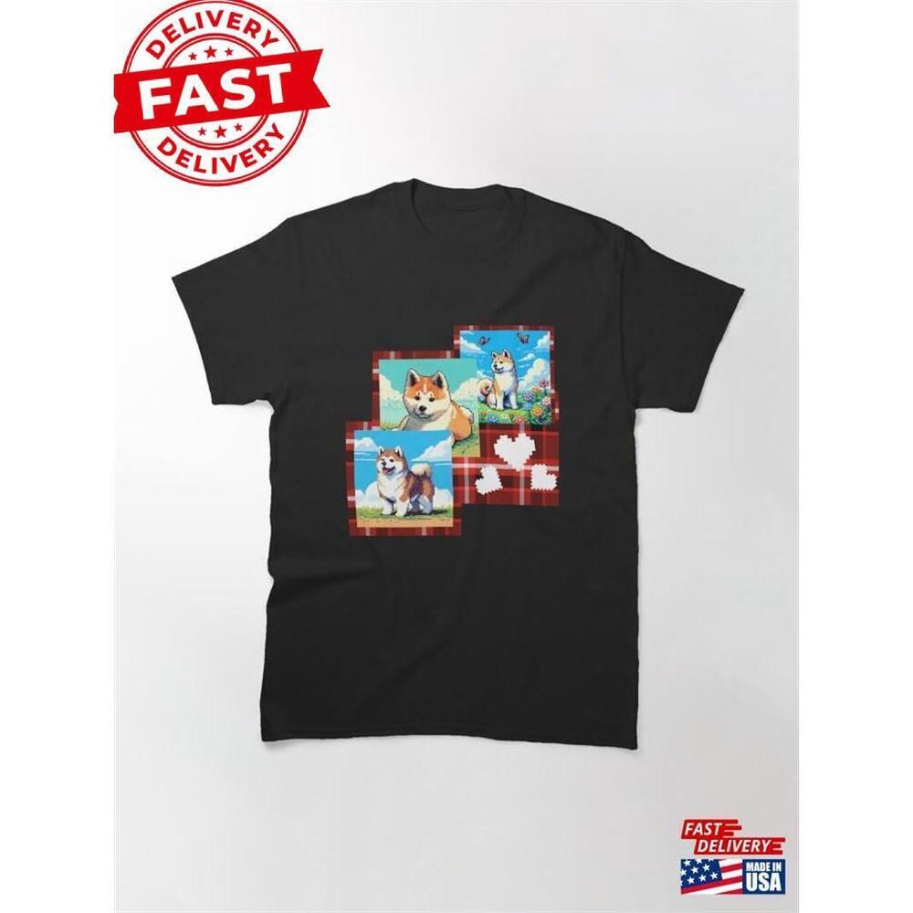 My Akita Inu Is Valentine  Album Classic T-Shirt